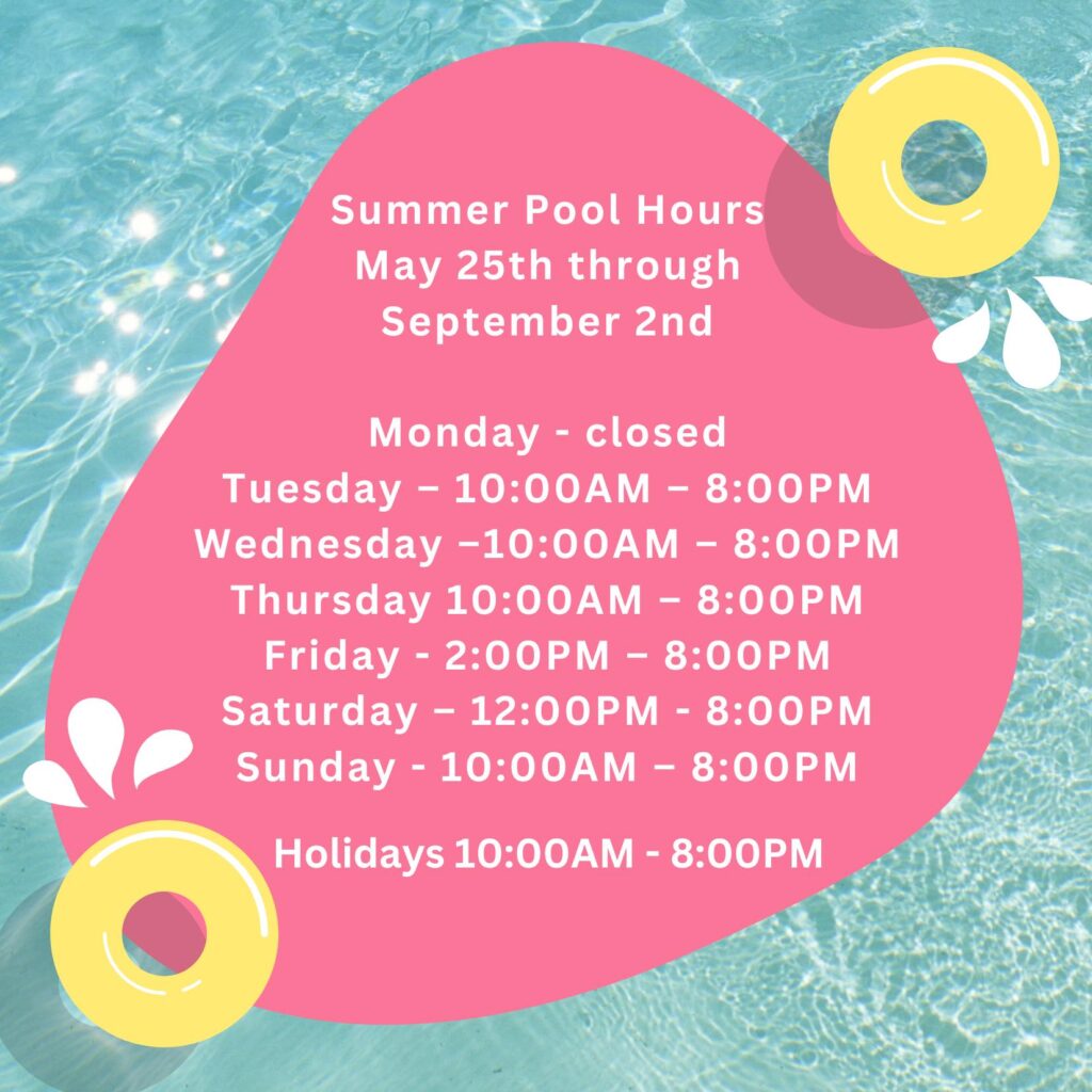 2024 Barwood HOA Summer Pool Hours